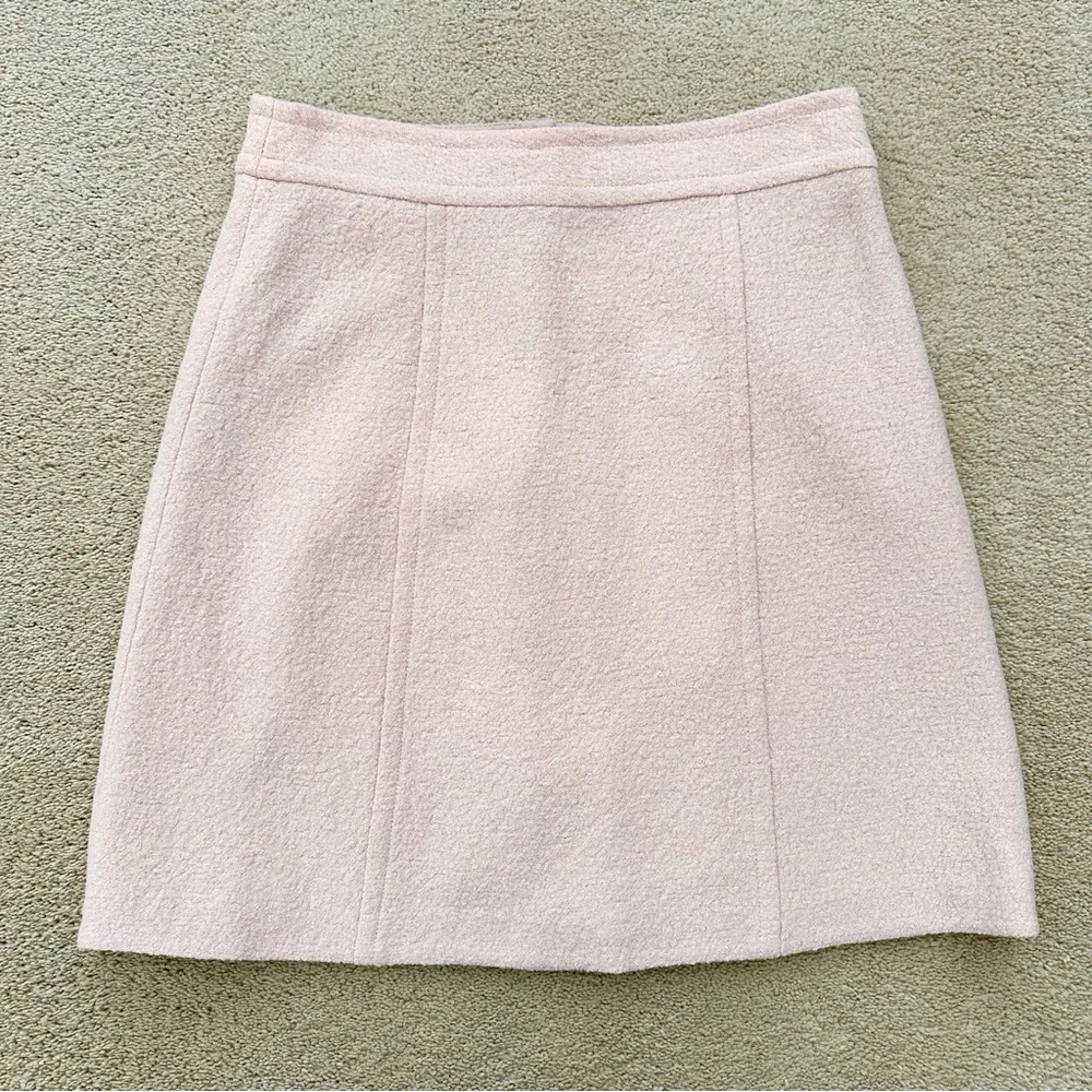 Nanette Lepore Soft Pink Wool Blend Skirt - Office / Tailored - Picture 8 of 15